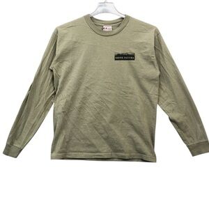 Vintage Bayside “Drink Nature” Long Sleeve T‑Shirt – Green, Men’s Large